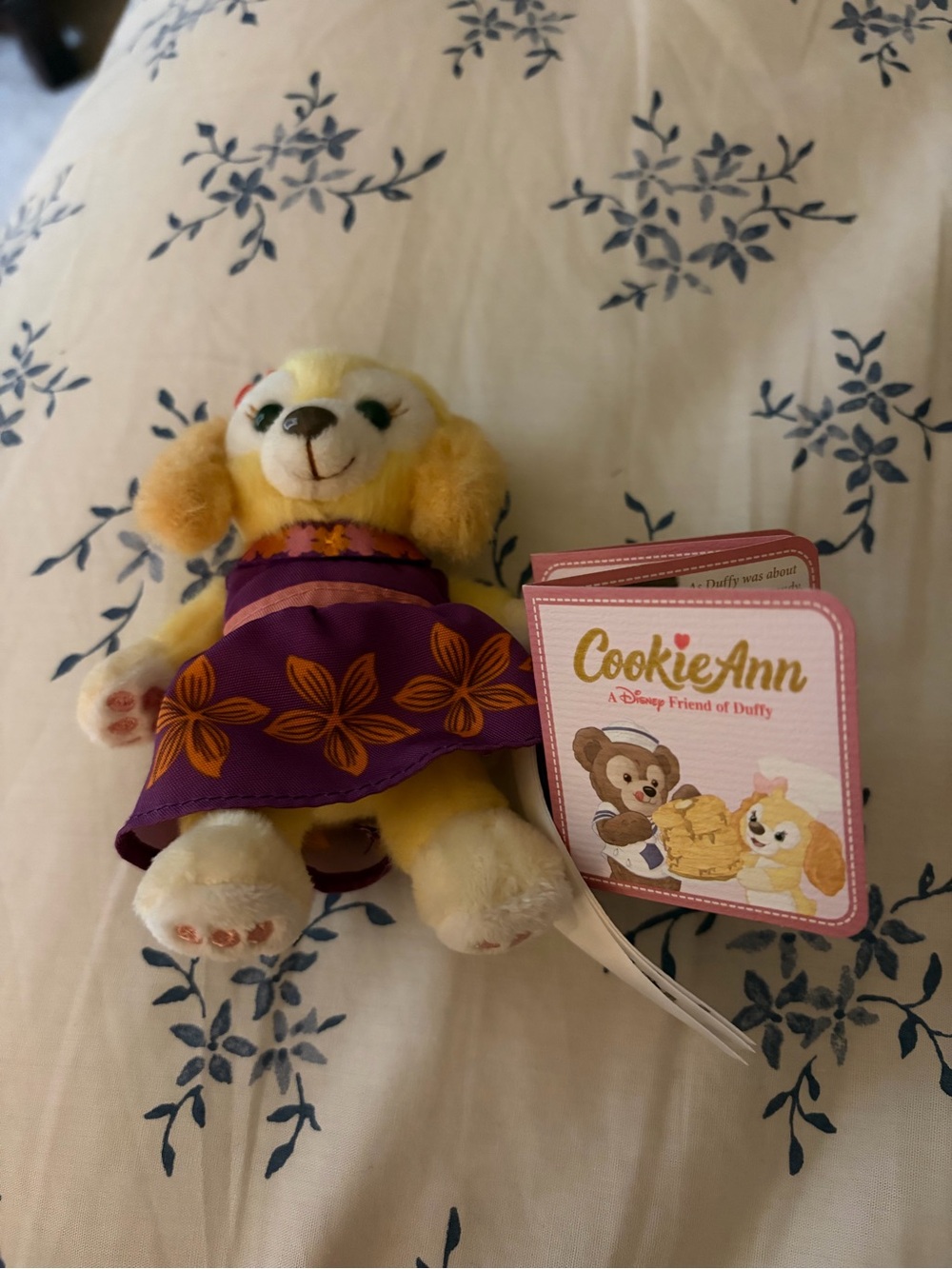 Disney CookieAnn Plush - Yellow Fur with Purple Dress